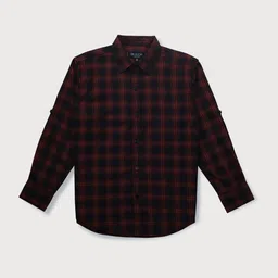 Gini and Jony Boys Buffalo Checked Casual Shirt-image-66