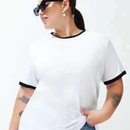 Trendyol Round Neck Short Sleeves Cotton T-shirt-image-43