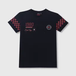 Gini and Jony Boys Typography Printed Cotton T-shirt-image-17