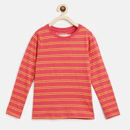 Campana Girls Striped Cotton T-shirt-image-12
