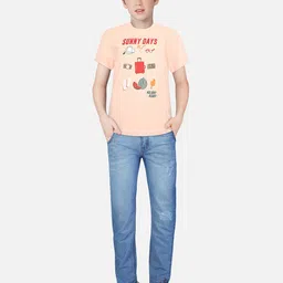 Gini and Jony Boys Graphic Printed Cotton T-Shirt-image-68