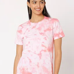 Smarty Pants Women Magenta & bright gray Printed T-shirt-image-97