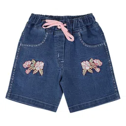 CREMLIN CLOTHING Girls Blue Denim Shorts-image-62
