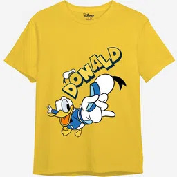 Minicult Kids Donald Duck Printed Cotton T-shirt-image-50