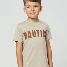 Nautica Boys Typography Printed Cotton T-shirt-13
