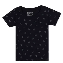 Bodycare Kids Girls Conversation Printed Round Neck Short Sleeves Cotton T-shirt-image-24