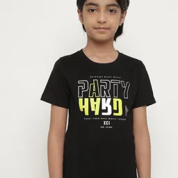 Octave Boys Typography Printed Round Neck Cotton T-shirt-image-82