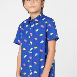 Jack & Jones Junior Boys Printed Cotton Casual Shirt-picture-49