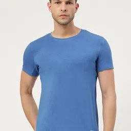 FREECULTR Men Blue Bamboo Antimicrobial T-shirt-image-85