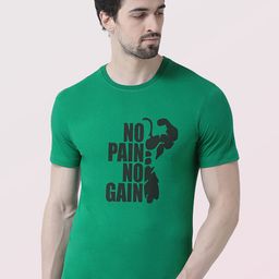 Friskers Men Orange & emerald Printed T-shirt-image-3