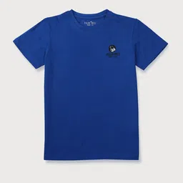 Palm Tree Boys Printed Round Neck Pure Cotton T-shirt-image-97