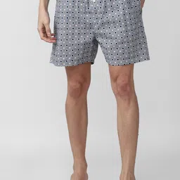 Peter England Men Grey Printed Pure Cotton Boxers-image-49
