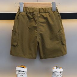 StyleCast x Revolte Boys Green Regular Fit Cargo Shorts-image-19
