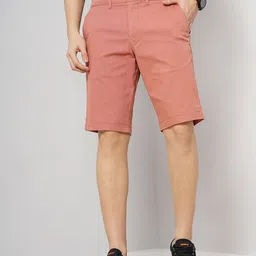 Celio Men Loose Fit Mid-Rise Cotton Chino Shorts-image-74