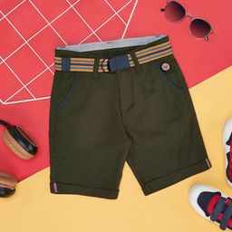 Pantaloons Junior Boys Mid-Rise Pure Cotton Chino Shorts-picture-32