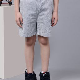 One Friday Boys Striped Cotton Chino Shorts-picture-23