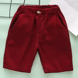 INCLUD Boys Mid-Rise Cotton Shorts-38