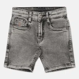 U.S. Polo Assn. Kids Boys Washed Mid-Rise Denim Shorts-image-21