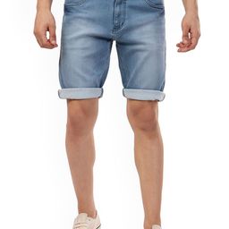 beevee Men Mid Rise Washed Denim Shorts-image-15