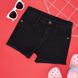 Pantaloons Junior Girls Denim Shorts-image-10