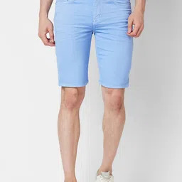 mode de base Men Slim Fit Low-Rise Denim Shorts-image-87