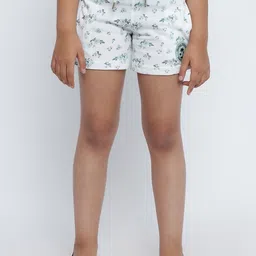 METTLE Girls Floral Printed Cotton Shorts-image-25