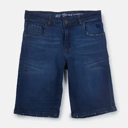 Gini and Jony Boys Mid Rise Whiskers Denim Shorts-image-58