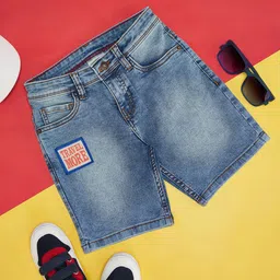 Pantaloons Junior Boys Washed Denim Shorts-28