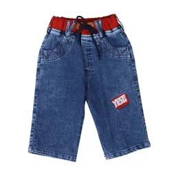 CREMLIN CLOTHING Boys Blue Washed Denim Shorts-image-72