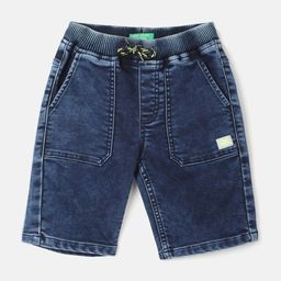 United Colors of Benetton Boys Mid-Rise Denim Shorts-image-58