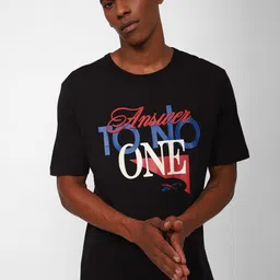 Reebok Men Rbk Classics Bb Answer To No One Slim Fit Pure Cotton T-shirt-image-41