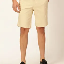 Thomas Scott Men Slim Fit Linen Cotton Shorts-image-95