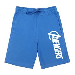 Marvel by Wear Your Mind Boys Blue Avengers Graphic Printed Regular-Fit Shorts-image-34