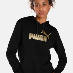 Puma Essential+Metallic Hooded Regular Fit Sweatshirts-image-20