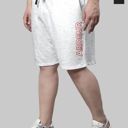 ARDEUR Men Plus Size Pack Of 2 Mid-Rise Cotton Sports Shorts-14