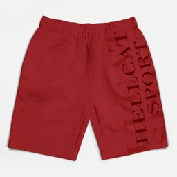 HELLCAT Boys Typography Printed Shorts-3