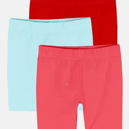 KiddoPanti Girls Pack Of 3 Mid Rise Sports Shorts-image-52