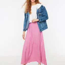 Trendyol Printed Flared Maxi Skirts-picture-7