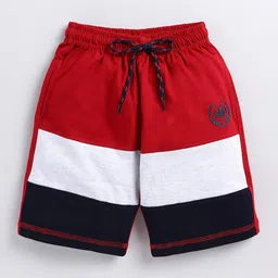 Ginie Boys Colourblocked Mid-Rise Cotton Regular Shorts-21