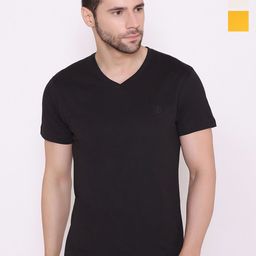 BODYACTIVE Pack of 3 Dri-FIT V-Neck T-shirts-image-85