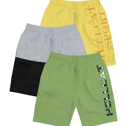 HELLCAT Girls Pack Of 3 Mid-Rise Cotton Sports Shorts-42