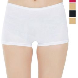 arLa APPAREL Pack Of 5 Pure-Cotton Boyshort Briefs (P5)_BoyShort-2Beige_BLK_Red_WHT-image-78