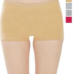 arLa APPAREL Pack Of 5 Pure Cotton Boyshort Briefs (P5)_BoyShort-2Beige_2 Grey_Red-image-79