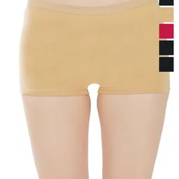 arLa APPAREL Pack Of 6 Pure Cotton Boyshort Briefs-image-32
