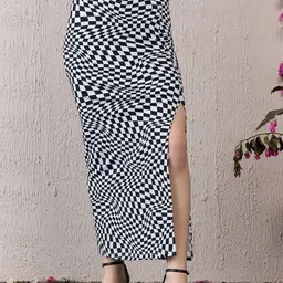 Berrylush Women Printed Maxi Pencil Skirts-picture-37