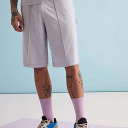 Muvazo Men Mid-Rise Cotton Shorts-image-82