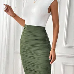StyleCast  Pencil Knee Length Skirts-picture-10