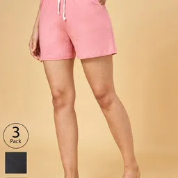 YU by Pantaloons Pack of 3 Cotton Regular Shorts-50