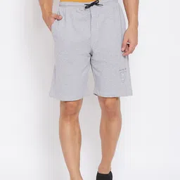 Wear Your Mind Men Grey Mid-Rise Regular Shorts-image-16