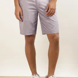 Andamen Men Mid-Rise Cotton Chino Shorts-image-73